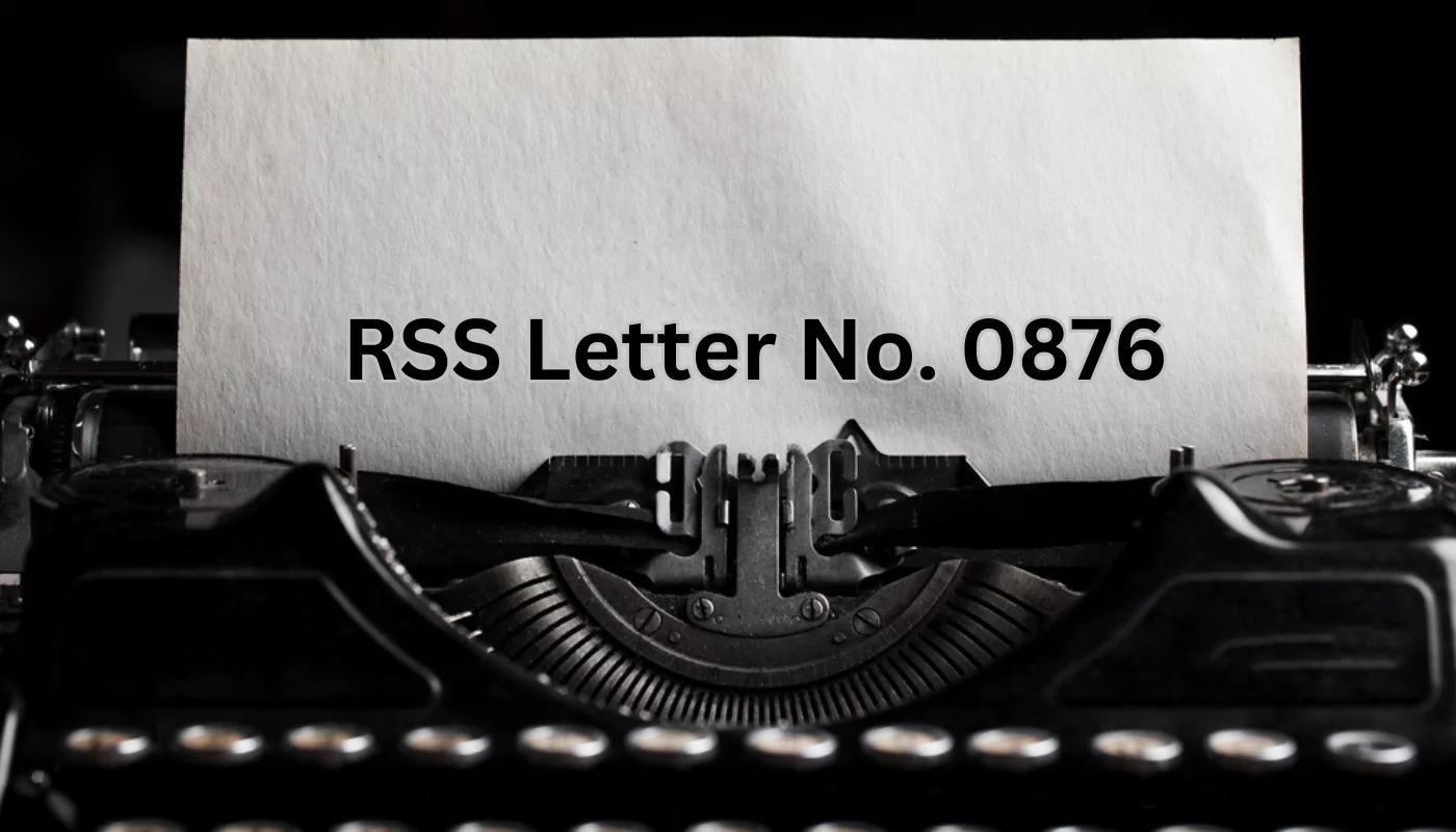 RSS letter no 0876